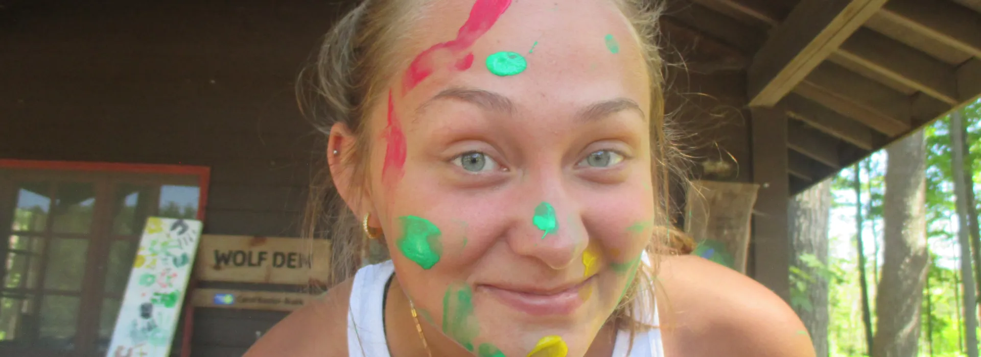 staff with face paint